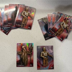 Topps Chrome 2025 Star Wars Trading Card Lot